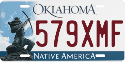 OK license plate 579XMF