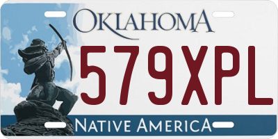 OK license plate 579XPL