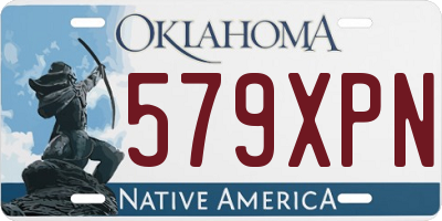 OK license plate 579XPN