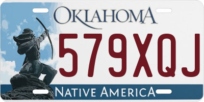 OK license plate 579XQJ