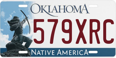 OK license plate 579XRC