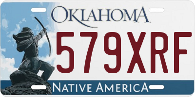 OK license plate 579XRF
