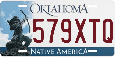 OK license plate 579XTQ