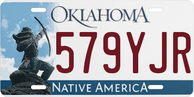 OK license plate 579YJR