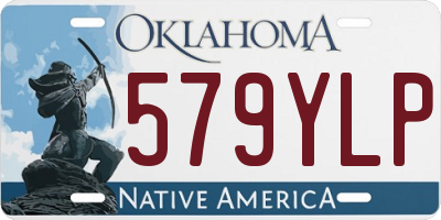 OK license plate 579YLP