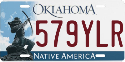 OK license plate 579YLR