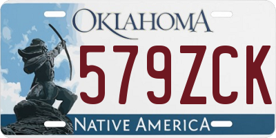OK license plate 579ZCK