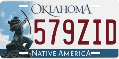 OK license plate 579ZID
