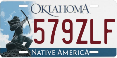 OK license plate 579ZLF