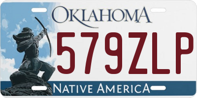 OK license plate 579ZLP