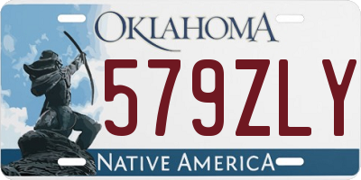 OK license plate 579ZLY