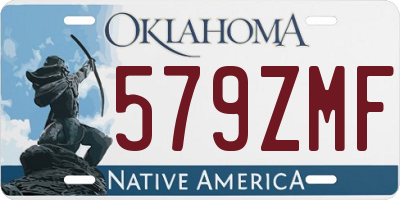 OK license plate 579ZMF