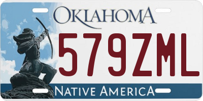 OK license plate 579ZML