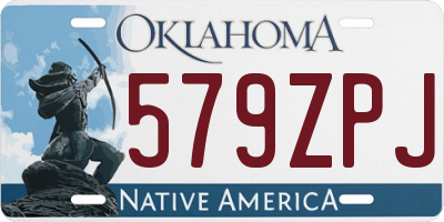 OK license plate 579ZPJ