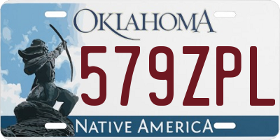 OK license plate 579ZPL