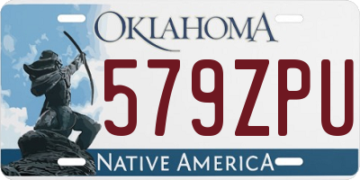 OK license plate 579ZPU