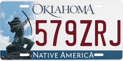 OK license plate 579ZRJ