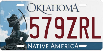 OK license plate 579ZRL