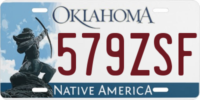 OK license plate 579ZSF