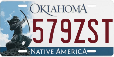 OK license plate 579ZST