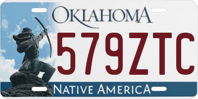 OK license plate 579ZTC