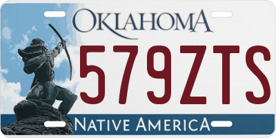 OK license plate 579ZTS