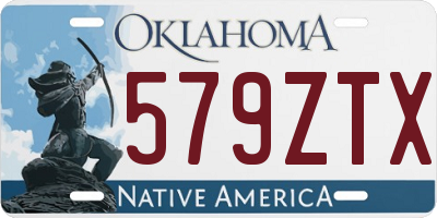 OK license plate 579ZTX