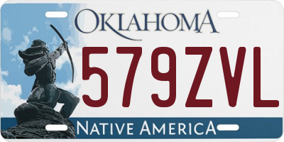OK license plate 579ZVL