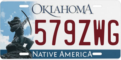 OK license plate 579ZWG