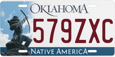 OK license plate 579ZXC