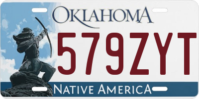 OK license plate 579ZYT