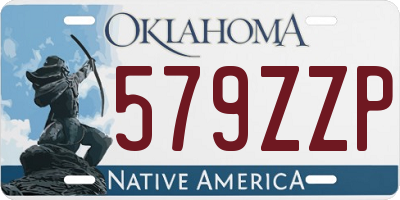 OK license plate 579ZZP
