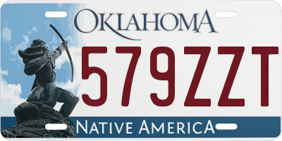 OK license plate 579ZZT