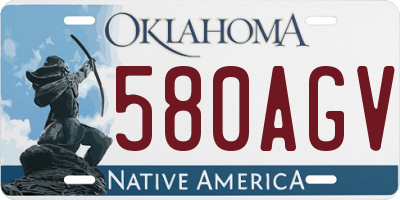 OK license plate 580AGV