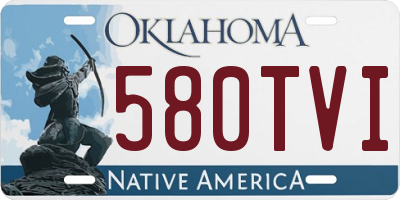 OK license plate 580TVI