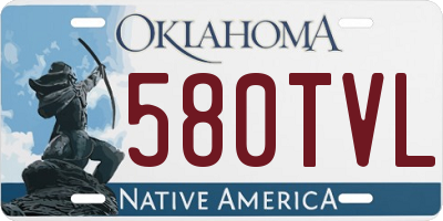 OK license plate 580TVL