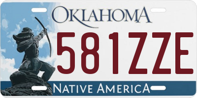 OK license plate 581ZZE