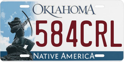 OK license plate 584CRL