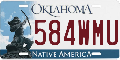 OK license plate 584WMU