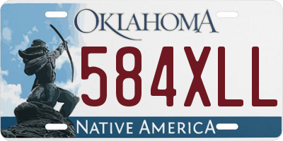 OK license plate 584XLL