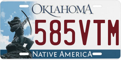 OK license plate 585VTM