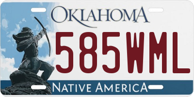 OK license plate 585WML