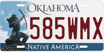 OK license plate 585WMX