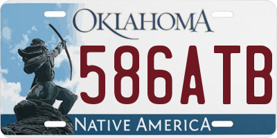 OK license plate 586ATB