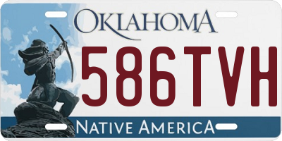 OK license plate 586TVH