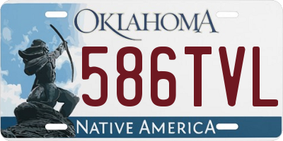 OK license plate 586TVL