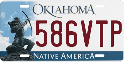 OK license plate 586VTP