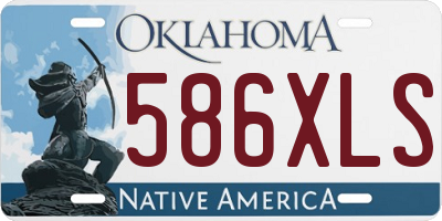 OK license plate 586XLS