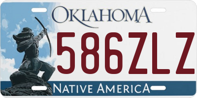 OK license plate 586ZLZ