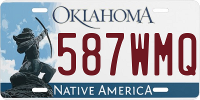 OK license plate 587WMQ
